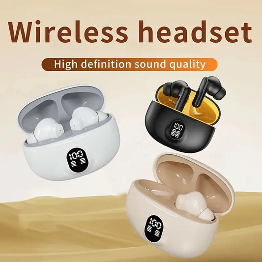 Display true wireless earbuds type c charging case