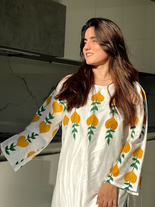 New Arrival Fine Printed 2pc Dress for Women and Young Girls Classy Outfit