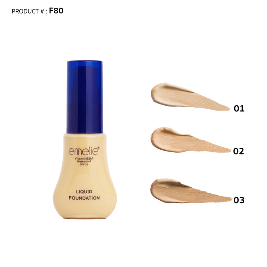 Emelie Liquid Foundation Makeup Long